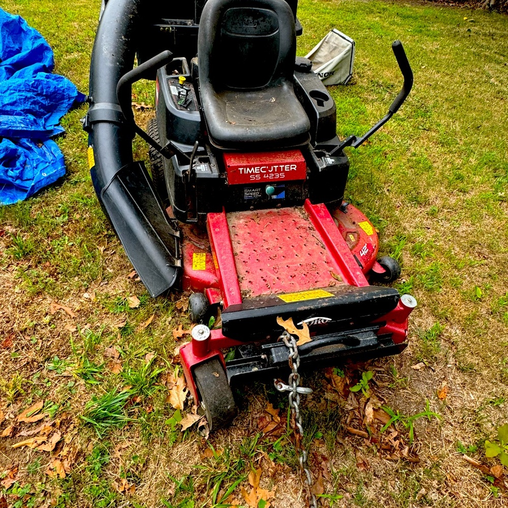 Toro ride on lawnmower